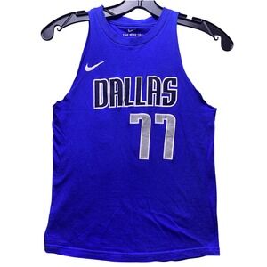 Dallas Mavericks Tank Boys Small Luka Doncic #77 NBA Basketball Nike Grunge‎
